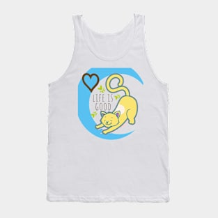 Cool Cat And Lazy Kitty Tank Top